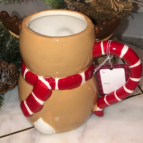 🎄NWT🎄 Sleigh Hill Trading Co. Reindeer Ceramic Mug - Picture 2 of 6